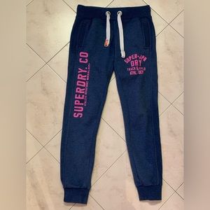 Superdry Womens Joggers S Blue Track And Field